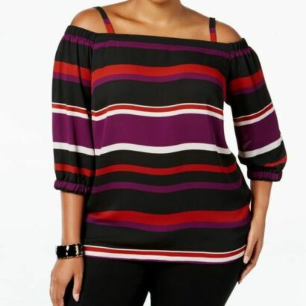 INC INTERNATIONAL CONCEPTS PLUS SIZE OFF-THE-SHOUL